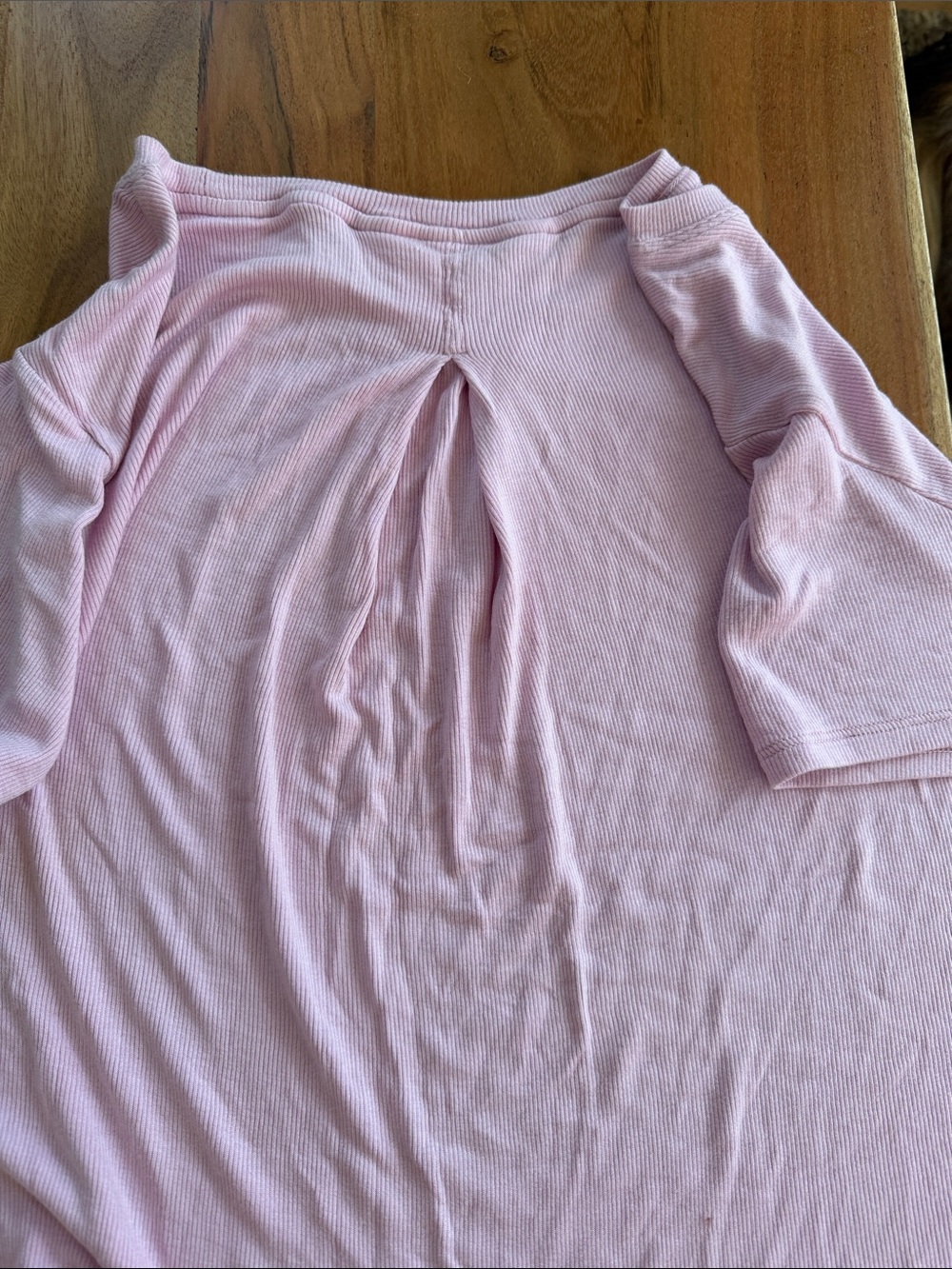 NWOT Athleta Ribbed Short Sleeve Tee - Picture 3 of 3